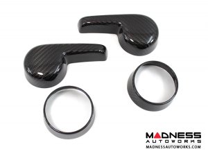 Alfa Romeo 4C Seat Adjustment Covers - Carbon Fiber Alfa Romeo 4C Seat Adjustment Covers - Carbon Fiber